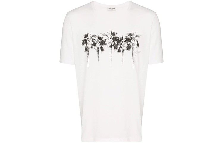 Футболка мужская белая Saint Laurent, белый