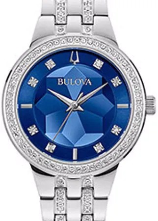 Японские наручные  женские часы Bulova 96L276. Коллекция Crystal Ladies