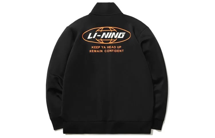 Спортивная модная коллекция куртка мужская Lining, черный