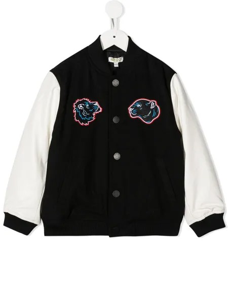 Kenzo Kids куртка с нашивкой-логотипом