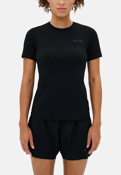 Спортивная футболка THE RUN SHIRT SHORT SLEEVE WOMEN CEP, цвет black