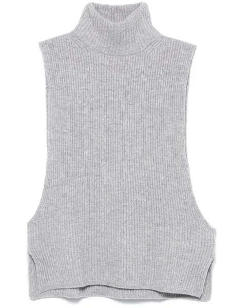 Max Mara вязаный топ Sabbia, серый