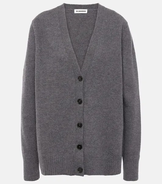 Шерстяной кардиган Jil Sander, серый