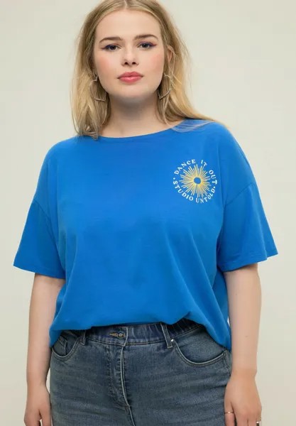 Футболка с принтом DANCE IT OUT SHORT SLEEVE LOGO Studio Untold, цвет lapis blue