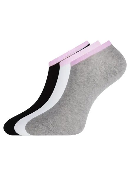 Комплект носков женских oodji 57102602T3 разноцветных 35-37