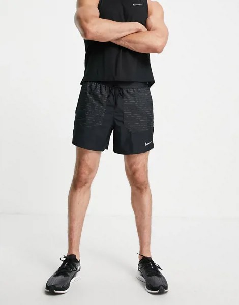Черные шорты для бега Nike Running Run Division Statement Flex Standard-Черный цвет