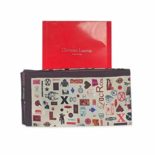 Платок Christian Lacroix, 90х90 см, черный