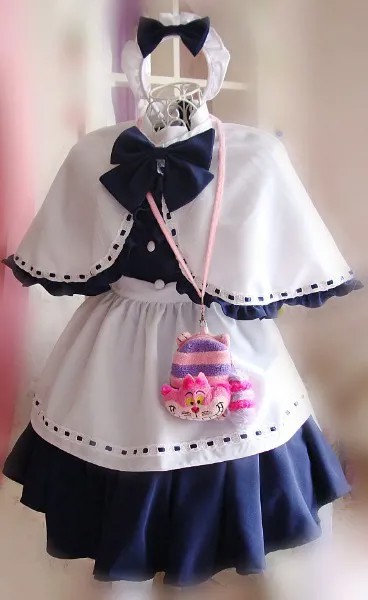 Оригинальный дизайн, милое платье японской горничной для девочек, накидка, повседневная одежда, платье, косплей костюм Лолиты, Moe