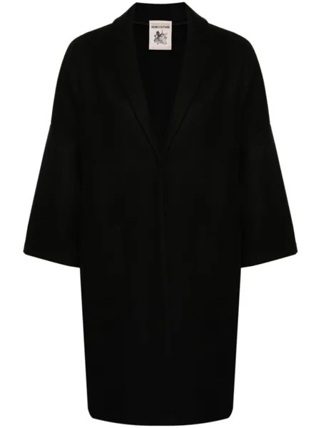 Semicouture однобортное пальто, черный