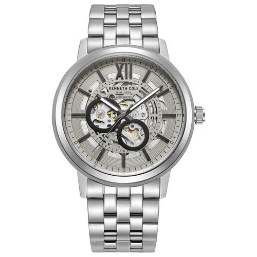Наручные часы KENNETH COLE Automatic, серебряный, серый