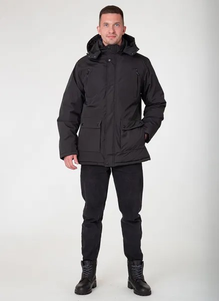 Зимняя куртка мужская WINTERRA 57019 черная 46 RU