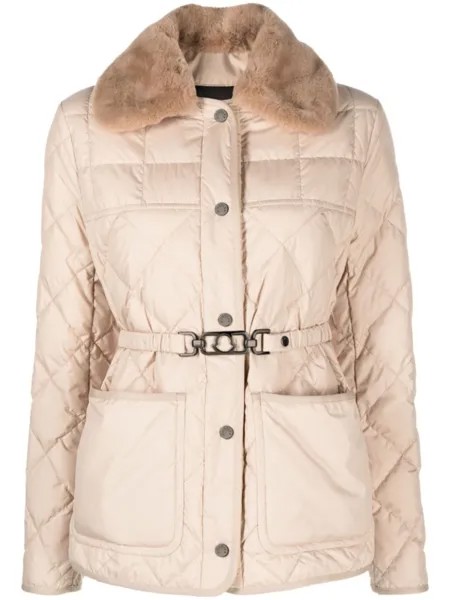 Moncler пуховик Cygne, нейтральный цвет