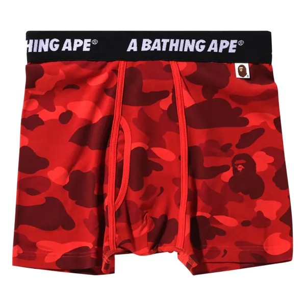 Камуфляжные шорты BAPE Красный