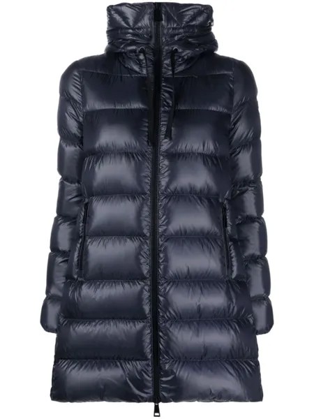 Moncler стеганая куртка Suyen с капюшоном, синий