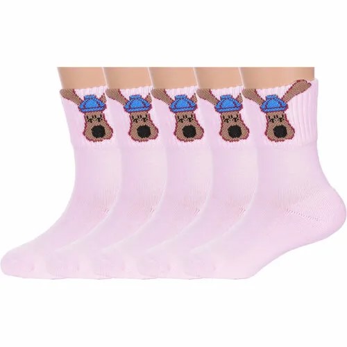 Носки PARA socks 5 пар, размер 16, розовый