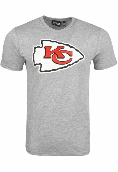 Футболка с принтом NFL KANSAS CITY CHIEFS New Era, цвет grey