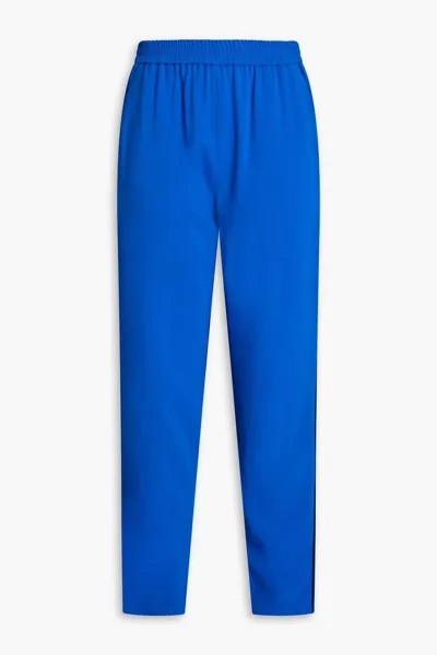 Зауженные брюки из эластичного крепа Redvalentino, ярко-голубой