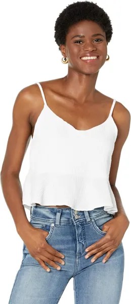 Топ LAmade Perla Cotton Gauze Tank with Sliders, белый