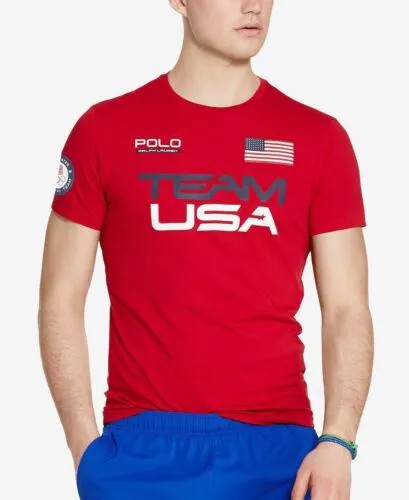 Мужская футболка из джерси Polo Ralph Lauren Red Team USA 2016 Olympics