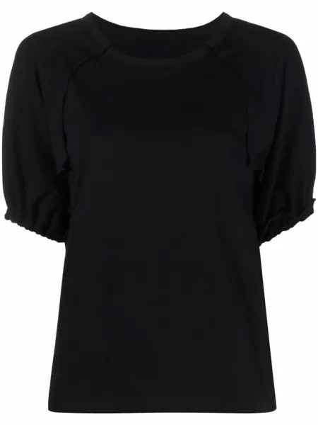 Yohji Yamamoto футболка с объемными рукавами, черный