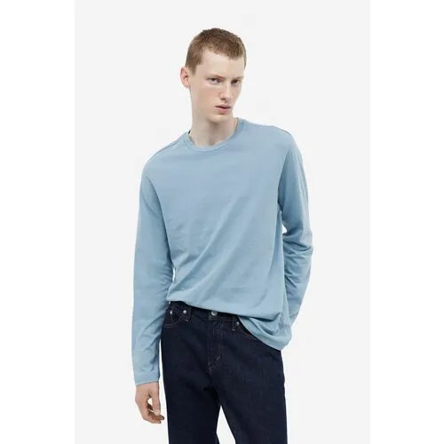 Лонгслив H&M, размер L, голубой