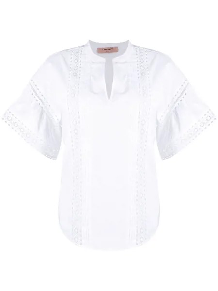 TWINSET блузка с английской вышивкой