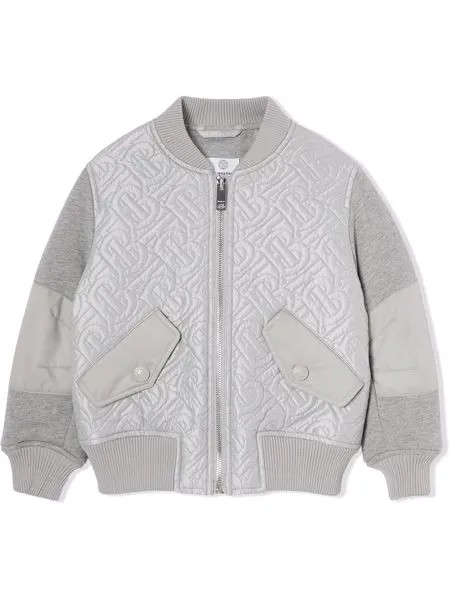 Burberry Kids бомбер с логотипом