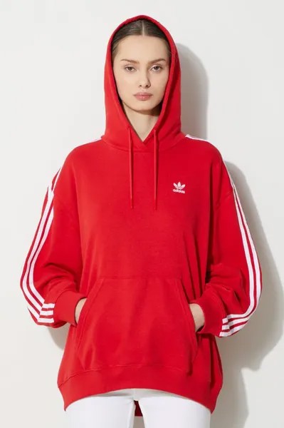 Толстовка с 3 полосками Hoodie OS adidas Originals, красный