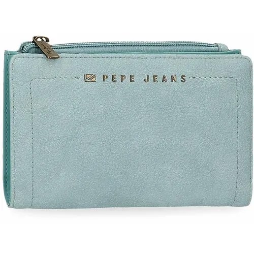 Бумажник Pepe Jeans, фактура гладкая, голубой