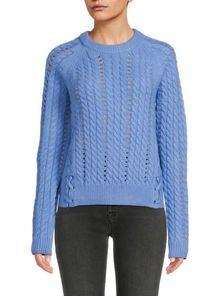 Шерстяной свитер косой вязки Aitana Derek Lam 10 Crosby, цвет Baby Cobalt