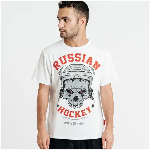 Футболка Mother Russia, размер 2XL, белый