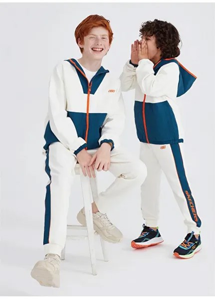 Эластичные спортивные штаны для мальчиков White SK232079-102 Skechers