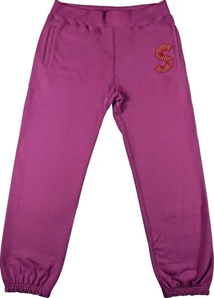 Спортивные брюки Supreme S Logo Sweatpant 'Bright Purple', фиолетовый