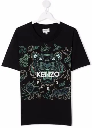 Kenzo Kids футболка с принтом
