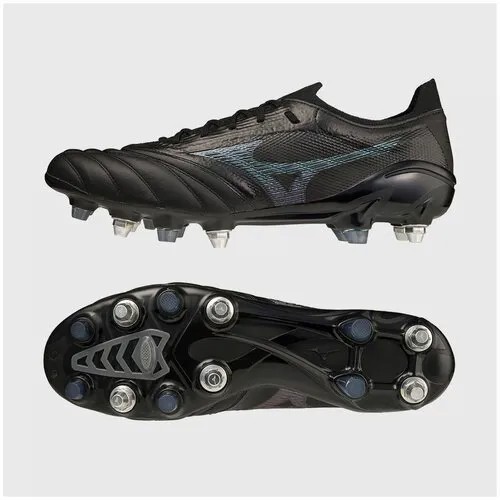 Бутсы Mizuno, натуральная кожа, размер 8UK, черный