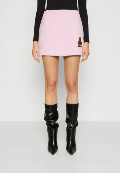 Мини-юбка Guess BANKSY SKIRT, цвет spring flower pink