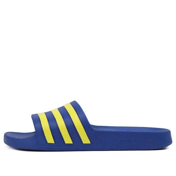 Тапочки adidas Adilette Aqua 'Blue Yellow', синий