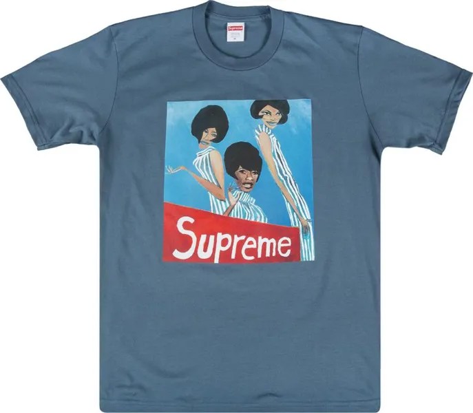 Футболка Supreme Group T-Shirt 'Slate', синий