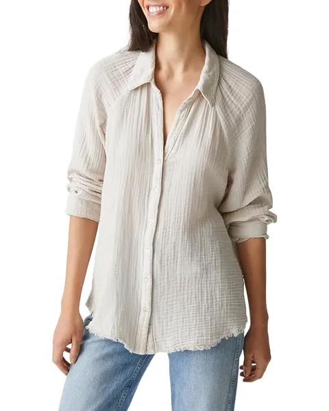 Рубашка Michael Stars Toni Button Down, цвет Cement