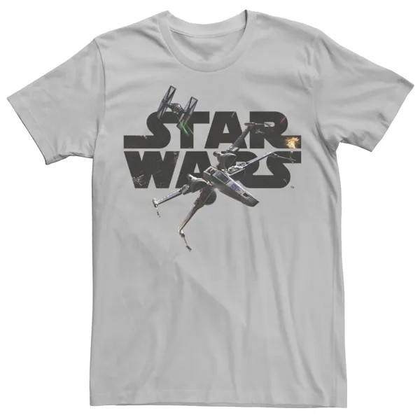 Мужская футболка с логотипом Dogfight Episode 7 Tie Fighter Rebels Star Wars