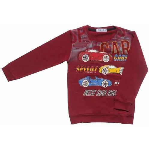 Свитшот Ciggo kids размер 116, бордовый