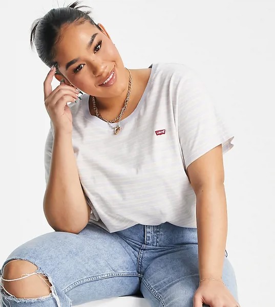 Футболка в полоску Levi's Plus Perfect-Разноцветный