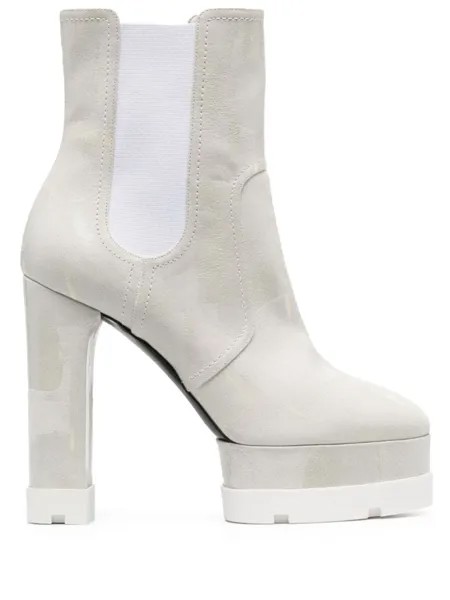 Casadei ботильоны Nancy 120 на платформе, серый