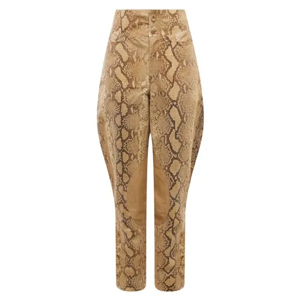 Брюки из кожи питона Ralph Lauren