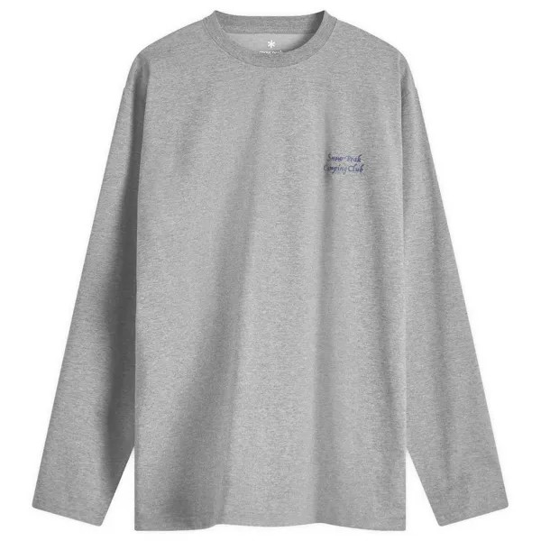 Лонгслив Snow Peak Camping Club Long Sleeve T-Shirt, цвет Marl Grey