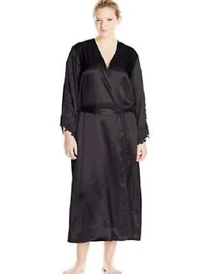 FLORA Intimates Black Sleepwear Robe S