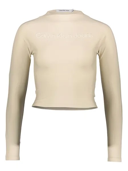 Лонгслив Calvin Klein, кремовый