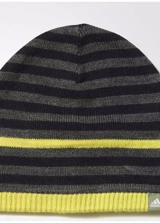 Шапка Adidas STRIPY BEANIE DGREYH/BLACK/SHOSLI/ AY6507-OSFB