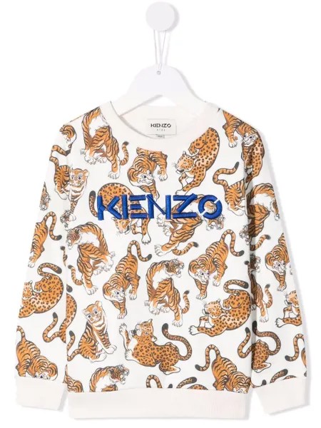 Kenzo Kids толстовка с вышитым логотипом