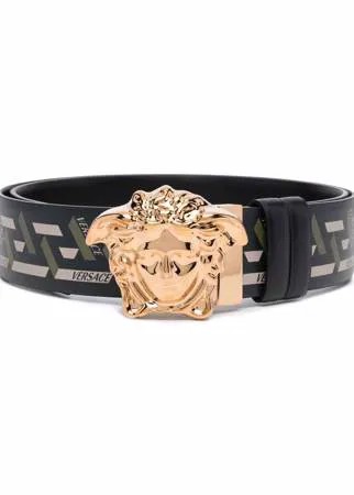 Versace ремень с декором Medusa и узором Greca